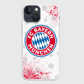 Чехол для iPhone 13 mini с принтом FC BAYERN   БАВАРИЯ ,  |  | bayern | club | fc | footbal | logo | бавария | знак | клуб | лого | логотип | логотипы | символ | символы | форма | футбол | футбольная | футбольный