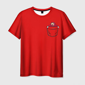 Мужская футболка 3D с принтом УГАНДА НАКЛЗ , 100% полиэфир | прямой крой, круглый вырез горловины, длина до линии бедер | Тематика изображения на принте: knuckles | meme | кнаклз | мемы | наклз | соник