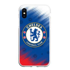 Чехол для iPhone XS Max матовый с принтом CHELSEA F C ЧЕЛСИ , Силикон | Область печати: задняя сторона чехла, без боковых панелей | chelsea | club | footbal | logo | знак | клуб | логотип | логотипы | символ | символы | форма | футбол | футбольная | футбольный | челси