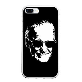 Чехол для iPhone 7Plus/8 Plus матовый с принтом STAN LEE , Силикон | Область печати: задняя сторона чехла, без боковых панелей | marvel | stan lee | марвел | стен ли | стэн ли