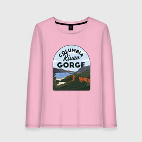 Женский лонгслив хлопок с принтом Columbia river gorge , 100% хлопок |  | dc | district | forest | landscape | retro | souvenir | usa | vintage | washington | америка | вашингтон | винтаж | горы | колумбийская | колумбия | лес | округ | открытка | парус | пейзаж | река | ретро | речка | северная | сувенир