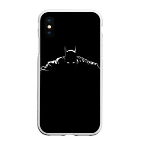 Чехол для iPhone XS Max матовый с принтом Бэтмен Batman , Силикон | Область печати: задняя сторона чехла, без боковых панелей | batman | dc comics | бэтмен | дс комикс