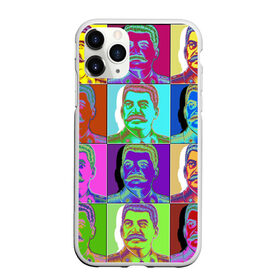 Чехол для iPhone 11 Pro Max матовый с принтом Stalin pop-art , Силикон |  | chief | color | eyes | moustache | pop art | stalin | view | взгляд | вождь | глаза | поп  арт | сталин | усы | цвет