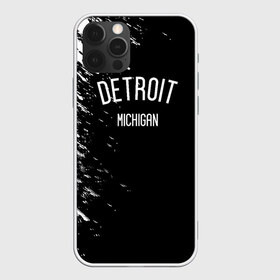 Чехол для iPhone 12 Pro Max с принтом ДЕТРОЙТ , Силикон |  | america | detroit | michigan | states | usa | америка | детроит | детройт | сша | штаты