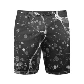 Мужские шорты спортивные с принтом Черный Мрамор ,  |  | абстракция | минимализм | мрамор | рисунок | черный мрамор