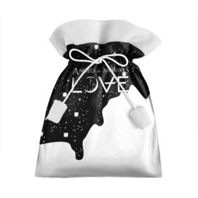 Подарочный 3D мешок с принтом AVA , 100% полиэстер | Размер: 29*39 см | angels and airwaves | ava | mark hoppus | moon man | music | rock | tom delonge | космонавт | космос | луна | музыка | рок