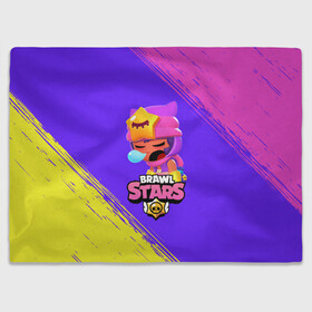 Плед 3D с принтом BRAWL STARS SANDY / СЭНДИ , 100% полиэстер | закругленные углы, все края обработаны. Ткань не мнется и не растягивается | 8 bit | 8бит | brawl | cnfhc | crow | hfdk | leon | logo | sandy | skull | spike | stars | бравл | бравла | браво | игра | игры | икфцд | кроу | леон | лого | логотип | символ | спайк | старс | старса | сэнди | череп | ыефкы