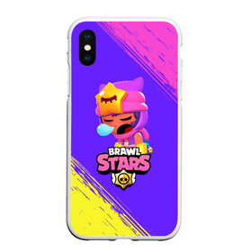 Чехол для iPhone XS Max матовый с принтом BRAWL STARS SANDY / СЭНДИ , Силикон | Область печати: задняя сторона чехла, без боковых панелей | 8 bit | 8бит | brawl | cnfhc | crow | hfdk | leon | logo | sandy | skull | spike | stars | бравл | бравла | браво | игра | игры | икфцд | кроу | леон | лого | логотип | символ | спайк | старс | старса | сэнди | череп | ыефкы