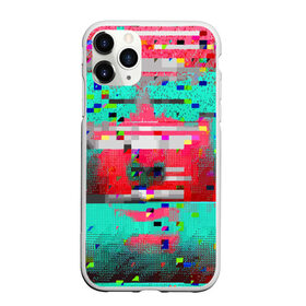 Чехол для iPhone 11 Pro матовый с принтом Glitch , Силикон |  | abstraction | glitch | neon | vanguard | абстракция | авангард | глитч | неон