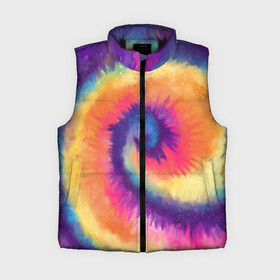 Женский жилет утепленный 3D с принтом TIE DYE MULTICOLOR ,  |  | dye | multicolor | tie | trend | акварель | брызги | градиент | дай | колор | краски | красочная | мульти | потёки | пятна | радуга | радужная | тай | тайдай | текстура | тренд | хиппи