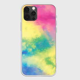 Чехол для iPhone 12 Pro Max с принтом Tie-Dye , Силикон |  | dye | multicolor | tie | trend | акварель | брызги | градиент | дай | колор | краски | красочная | мульти | потёки | пятна | радуга | радужная | тай | тайдай | текстура | тренд | хиппи