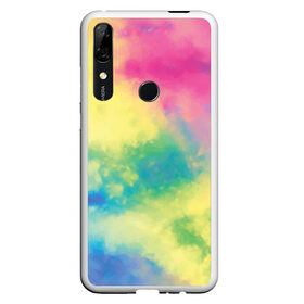 Чехол для Honor P Smart Z с принтом Tie-Dye , Силикон | Область печати: задняя сторона чехла, без боковых панелей | Тематика изображения на принте: dye | multicolor | tie | trend | акварель | брызги | градиент | дай | колор | краски | красочная | мульти | потёки | пятна | радуга | радужная | тай | тайдай | текстура | тренд | хиппи