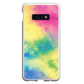 Чехол для Samsung S10E с принтом Tie-Dye , Силикон | Область печати: задняя сторона чехла, без боковых панелей | Тематика изображения на принте: dye | multicolor | tie | trend | акварель | брызги | градиент | дай | колор | краски | красочная | мульти | потёки | пятна | радуга | радужная | тай | тайдай | текстура | тренд | хиппи