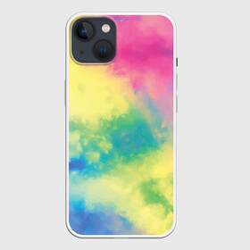 Чехол для iPhone 13 с принтом Tie Dye ,  |  | dye | multicolor | tie | trend | акварель | брызги | градиент | дай | колор | краски | красочная | мульти | потёки | пятна | радуга | радужная | тай | тайдай | текстура | тренд | хиппи