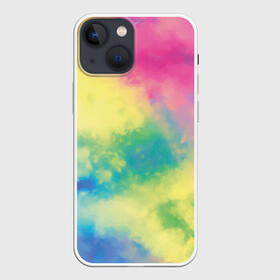 Чехол для iPhone 13 mini с принтом Tie Dye ,  |  | dye | multicolor | tie | trend | акварель | брызги | градиент | дай | колор | краски | красочная | мульти | потёки | пятна | радуга | радужная | тай | тайдай | текстура | тренд | хиппи