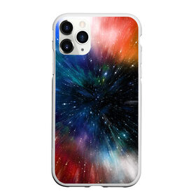 Чехол для iPhone 11 Pro Max матовый с принтом Fest , Силикон |  | colorful | galaxy | immersion | universe | вселенная | галактика | погружение | разноцветный