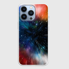 Чехол для iPhone 13 Pro с принтом Fest ,  |  | colorful | galaxy | immersion | universe | вселенная | галактика | погружение | разноцветный