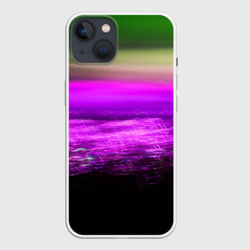 Чехол для iPhone 13 с принтом Dex ,  |  | abstraction | blur | distortion | light | long exposure | pink | абстракция | длинная выдержка | искажение | размытость | розовый | свет