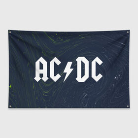 Флаг-баннер с принтом AC DС , 100% полиэстер | размер 67 х 109 см, плотность ткани — 95 г/м2; по краям флага есть четыре люверса для крепления | ac dc | acdc | back to black | highway to hell | logo | music | rock | айси | айсидиси | диси | лого | логотип | молния | музыка | рок | символ | символика | символы | эйси | эйсидиси