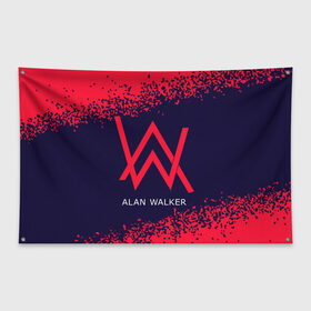Флаг-баннер с принтом ALAN WALKER / АЛАН УОКЕР , 100% полиэстер | размер 67 х 109 см, плотность ткани — 95 г/м2; по краям флага есть четыре люверса для крепления | alan | faded | house | logo | music | walker | алан | вокер | волкер | диджей | лого | логотип | логотипы | музыка | музыкант | символ | символы | танцеальная | уокер | хаус | электронная