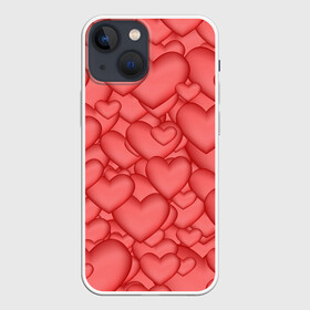 Чехол для iPhone 13 mini с принтом Сердечки ,  |  | love | любовь | сердечки | сердце