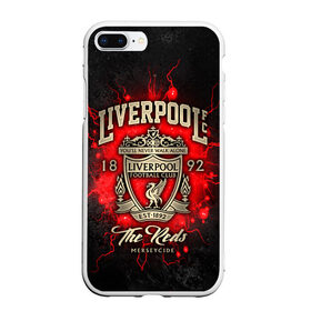 Чехол для iPhone 7Plus/8 Plus матовый с принтом LIVERPOOL FC , Силикон | Область печати: задняя сторона чехла, без боковых панелей | Тематика изображения на принте: liverpool | liverpool fc | ynwa | you never walk alone | ливерпуль | спорт | футбол | футбольный клуб