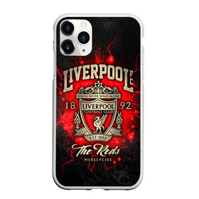 Чехол для iPhone 11 Pro Max матовый с принтом LIVERPOOL FC , Силикон |  | liverpool | liverpool fc | ynwa | you never walk alone | ливерпуль | спорт | футбол | футбольный клуб