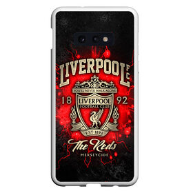 Чехол для Samsung S10E с принтом LIVERPOOL FC , Силикон | Область печати: задняя сторона чехла, без боковых панелей | Тематика изображения на принте: liverpool | liverpool fc | ynwa | you never walk alone | ливерпуль | спорт | футбол | футбольный клуб