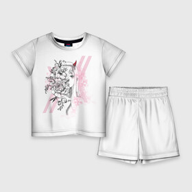Детский костюм с шортами 3D с принтом Zero Two Roses ,  |  | 002 | ahegao | anime | darling | franx | franxx | girl | girls | in | senpai | the | two | waifu | zero | zerotwo | аниме | ахегао | вайфу | девушка | семпай | сенпай | тян