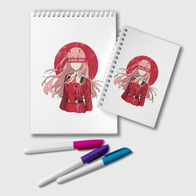 Блокнот с принтом ZeroTwo (Darling in the Franx) , 100% бумага | 48 листов, плотность листов — 60 г/м2, плотность картонной обложки — 250 г/м2. Листы скреплены удобной пружинной спиралью. Цвет линий — светло-серый
 | Тематика изображения на принте: 002 | ahegao | anime | darling | franx | franxx | girl | girls | in | senpai | the | two | waifu | zero | zerotwo | аниме | ахегао | вайфу | девушка | семпай | сенпай | тян