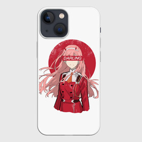 Чехол для iPhone 13 mini с принтом Darling Zero Two White ,  |  | 002 | ahegao | anime | darling | franx | franxx | girl | girls | in | senpai | the | two | waifu | zero | zerotwo | аниме | ахегао | вайфу | девушка | семпай | сенпай | тян