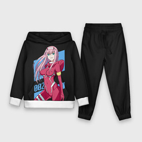 Детский костюм 3D (с толстовкой) с принтом Zero Two in costume ,  |  | 002 | 02 | ahegao | anime | darling | franx | franxx | girl | girls | in | senpai | the | two | waifu | zero | zerotwo | аниме | ахегао | вайфу | девушка | семпай | сенпай | тян