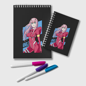 Блокнот с принтом ZeroTwo (Darling in the Franx) , 100% бумага | 48 листов, плотность листов — 60 г/м2, плотность картонной обложки — 250 г/м2. Листы скреплены удобной пружинной спиралью. Цвет линий — светло-серый
 | 002 | 02 | ahegao | anime | darling | franx | franxx | girl | girls | in | senpai | the | two | waifu | zero | zerotwo | аниме | ахегао | вайфу | девушка | семпай | сенпай | тян