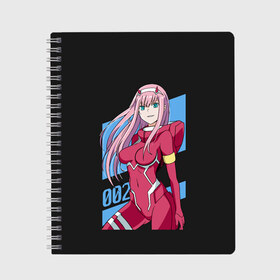 Тетрадь с принтом ZeroTwo (Darling in the Franx) , 100% бумага | 48 листов, плотность листов — 60 г/м2, плотность картонной обложки — 250 г/м2. Листы скреплены сбоку удобной пружинной спиралью. Уголки страниц и обложки скругленные. Цвет линий — светло-серый
 | 002 | 02 | ahegao | anime | darling | franx | franxx | girl | girls | in | senpai | the | two | waifu | zero | zerotwo | аниме | ахегао | вайфу | девушка | семпай | сенпай | тян