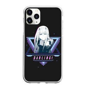 Чехол для iPhone 11 Pro матовый с принтом Darling Zero Two star , Силикон |  | 002 | 02 | ahegao | anime | darling | franx | franxx | girl | girls | in | senpai | the | two | waifu | zero | zerotwo | аниме | ахегао | вайфу | девушка | семпай | сенпай | тян