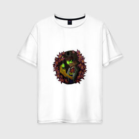 Женская футболка хлопок Oversize с принтом The virus 19-2 , 100% хлопок | свободный крой, круглый ворот, спущенный рукав, длина до линии бедер
 | covid 19 | doctor | вакцина | коронавирус | сидим дома