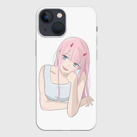 Чехол для iPhone 13 mini с принтом Милая Zero Two ,  |  | 002 | 02 | ahegao | anime | darling | franx | franxx | girl | girls | in | senpai | the | two | waifu | zero | zerotwo | аниме | ахегао | вайфу | девушка | семпай | сенпай | тян