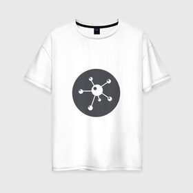 Женская футболка хлопок Oversize с принтом The virus 19-00 , 100% хлопок | свободный крой, круглый ворот, спущенный рукав, длина до линии бедер
 | covid 19 | doctor | вакцина | коронавирус | сидим дома