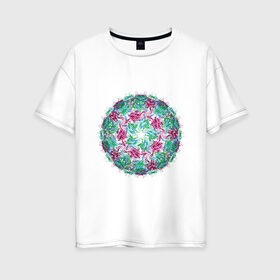 Женская футболка хлопок Oversize с принтом The virus 19-09 , 100% хлопок | свободный крой, круглый ворот, спущенный рукав, длина до линии бедер
 | covid 19 | doctor | вакцина | коронавирус | сидим дома