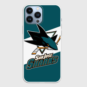 Чехол для iPhone 13 Pro Max с принтом Сан Хосе Шаркс ,  |  | hockey | nhl | san jose | san jose sharks | sharks | usa | нхл | сан хосе | сан хосе шаркс | спорт | сша | хоккей | шайба | шаркс