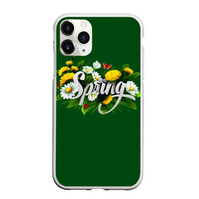 Чехол для iPhone 11 Pro матовый с принтом Весна , Силикон |  | Тематика изображения на принте: весна | одуванчики | полевые цветы. | ромашки | цветы