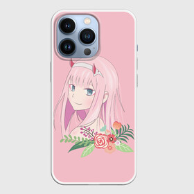 Чехол для iPhone 13 Pro с принтом Pink Zero Two ,  |  | Тематика изображения на принте: 002 | 02 | ahegao | anime | darling | franx | franxx | girl | girls | in | senpai | the | two | waifu | zero | zerotwo | аниме | ахегао | вайфу | девушка | семпай | сенпай | тян