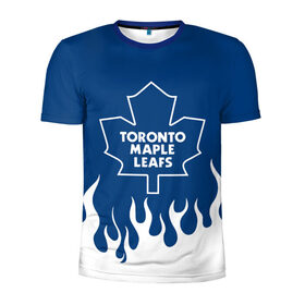 Мужская футболка 3D спортивная с принтом Торонто Мейпл Лифс , 100% полиэстер с улучшенными характеристиками | приталенный силуэт, круглая горловина, широкие плечи, сужается к линии бедра | hockey | maple leafs | nhl | toronto | toronto maple leafs | usa | мейпл лифс | нхл | спорт | сша | торонто | торонто мейпл лифс | хоккей | шайба