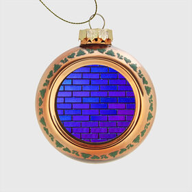 Стеклянный ёлочный шар с принтом Brick , Стекло | Диаметр: 80 мм | Тематика изображения на принте: blue | brick | purple | texture | wall | кирпич | кирпичный | синий | стена | текстура | фиолетовый