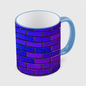 Кружка с принтом Brick , керамика | ёмкость 330 мл | Тематика изображения на принте: blue | brick | purple | texture | wall | кирпич | кирпичный | синий | стена | текстура | фиолетовый