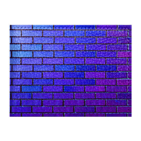 Обложка для студенческого билета с принтом Brick , натуральная кожа | Размер: 11*8 см; Печать на всей внешней стороне | Тематика изображения на принте: blue | brick | purple | texture | wall | кирпич | кирпичный | синий | стена | текстура | фиолетовый