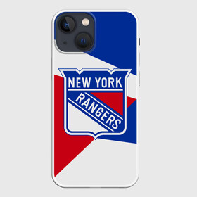 Чехол для iPhone 13 mini с принтом Нью Йорк Рейнджерс ,  |  | hockey | new york | new york rangers | nhl | rangers | usa | нхл | нью йорк | нью йорк рейнджерс | рейнджерс | спорт | сша | хоккей | шайба