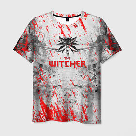Мужская футболка 3D с принтом ВЕДЬМАК , 100% полиэфир | прямой крой, круглый вырез горловины, длина до линии бедер | geralt | the witcher | the witcher wild hunt | witcher | ведьмак | геральт