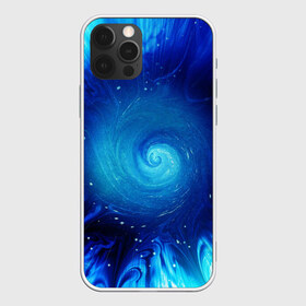 Чехол для iPhone 12 Pro Max с принтом Водоворот , Силикон |  | Тематика изображения на принте: abstraction | fractal | whirlpool | абстракция | синий цвет.