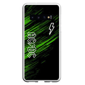 Чехол для Samsung Galaxy S10 с принтом AC/DC , Силикон | Область печати: задняя сторона чехла, без боковых панелей | ac dc | acdc | music | rock | ас дс | асдс | группа | музыка | рок.